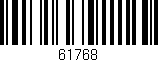 Código de barras (EAN, GTIN, SKU, ISBN): '61768'