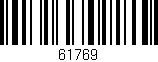 Código de barras (EAN, GTIN, SKU, ISBN): '61769'