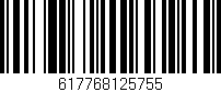 Código de barras (EAN, GTIN, SKU, ISBN): '617768125755'