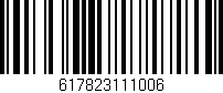 Código de barras (EAN, GTIN, SKU, ISBN): '617823111006'