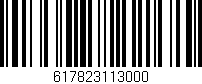 Código de barras (EAN, GTIN, SKU, ISBN): '617823113000'