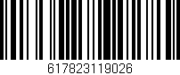 Código de barras (EAN, GTIN, SKU, ISBN): '617823119026'