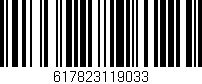 Código de barras (EAN, GTIN, SKU, ISBN): '617823119033'
