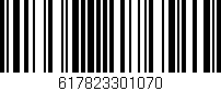 Código de barras (EAN, GTIN, SKU, ISBN): '617823301070'