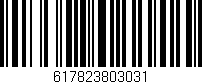 Código de barras (EAN, GTIN, SKU, ISBN): '617823803031'