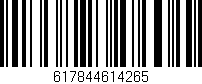 Código de barras (EAN, GTIN, SKU, ISBN): '617844614265'
