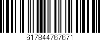 Código de barras (EAN, GTIN, SKU, ISBN): '617844767671'