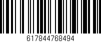 Código de barras (EAN, GTIN, SKU, ISBN): '617844768494'