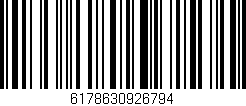 Código de barras (EAN, GTIN, SKU, ISBN): '6178630926794'