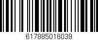 Código de barras (EAN, GTIN, SKU, ISBN): '617885018039'