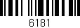 Código de barras (EAN, GTIN, SKU, ISBN): '6181'