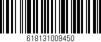Código de barras (EAN, GTIN, SKU, ISBN): '618131009450'