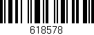 Código de barras (EAN, GTIN, SKU, ISBN): '618578'