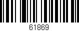 Código de barras (EAN, GTIN, SKU, ISBN): '61869'