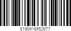 Código de barras (EAN, GTIN, SKU, ISBN): '6190418452677'