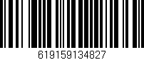 Código de barras (EAN, GTIN, SKU, ISBN): '619159134827'