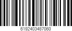 Código de barras (EAN, GTIN, SKU, ISBN): '6192403487060'