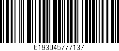 Código de barras (EAN, GTIN, SKU, ISBN): '6193045777137'