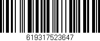 Código de barras (EAN, GTIN, SKU, ISBN): '619317523647'
