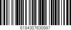 Código de barras (EAN, GTIN, SKU, ISBN): '6194307830997'