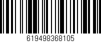 Código de barras (EAN, GTIN, SKU, ISBN): '619498368105'
