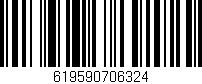 Código de barras (EAN, GTIN, SKU, ISBN): '619590706324'