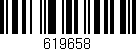 Código de barras (EAN, GTIN, SKU, ISBN): '619658'