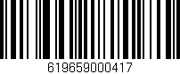 Código de barras (EAN, GTIN, SKU, ISBN): '619659000417'