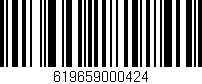 Código de barras (EAN, GTIN, SKU, ISBN): '619659000424'