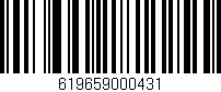 Código de barras (EAN, GTIN, SKU, ISBN): '619659000431'