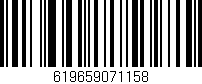 Código de barras (EAN, GTIN, SKU, ISBN): '619659071158'