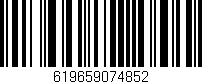 Código de barras (EAN, GTIN, SKU, ISBN): '619659074852'