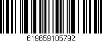 Código de barras (EAN, GTIN, SKU, ISBN): '619659105792'