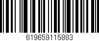 Código de barras (EAN, GTIN, SKU, ISBN): '619659115883'