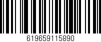 Código de barras (EAN, GTIN, SKU, ISBN): '619659115890'