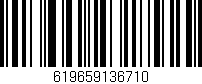 Código de barras (EAN, GTIN, SKU, ISBN): '619659136710'