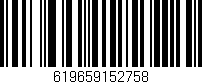 Código de barras (EAN, GTIN, SKU, ISBN): '619659152758'