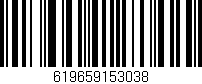 Código de barras (EAN, GTIN, SKU, ISBN): '619659153038'