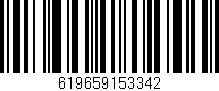 Código de barras (EAN, GTIN, SKU, ISBN): '619659153342'
