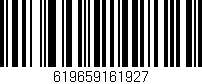 Código de barras (EAN, GTIN, SKU, ISBN): '619659161927'