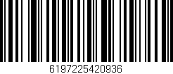 Código de barras (EAN, GTIN, SKU, ISBN): '6197225420936'
