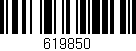 Código de barras (EAN, GTIN, SKU, ISBN): '619850'