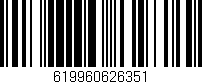 Código de barras (EAN, GTIN, SKU, ISBN): '619960626351'