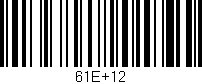 Código de barras (EAN, GTIN, SKU, ISBN): '61E+12'