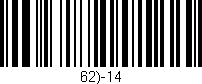 Código de barras (EAN, GTIN, SKU, ISBN): '62)-14'