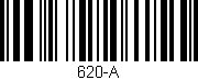 Código de barras (EAN, GTIN, SKU, ISBN): '620-A'
