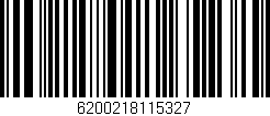 Código de barras (EAN, GTIN, SKU, ISBN): '6200218115327'
