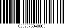 Código de barras (EAN, GTIN, SKU, ISBN): '6202575048003'