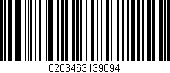 Código de barras (EAN, GTIN, SKU, ISBN): '6203463139094'