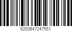 Código de barras (EAN, GTIN, SKU, ISBN): '6203847247551'